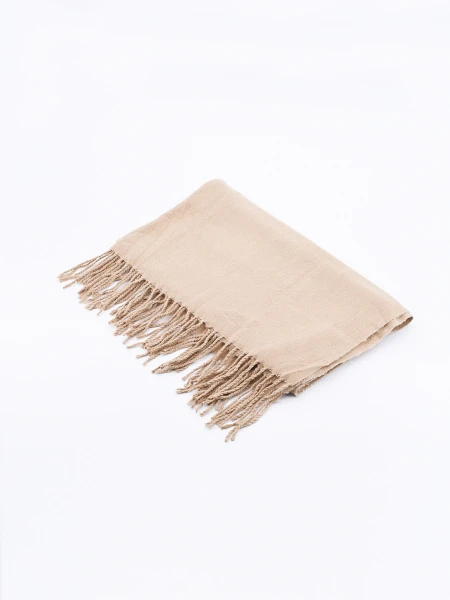 BUFANDA MOSCÚ BEIGE OSCURO