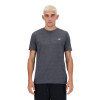 Remera New Balance Sport Essentials Heathertech de Hombre - MT41070BKH Negro