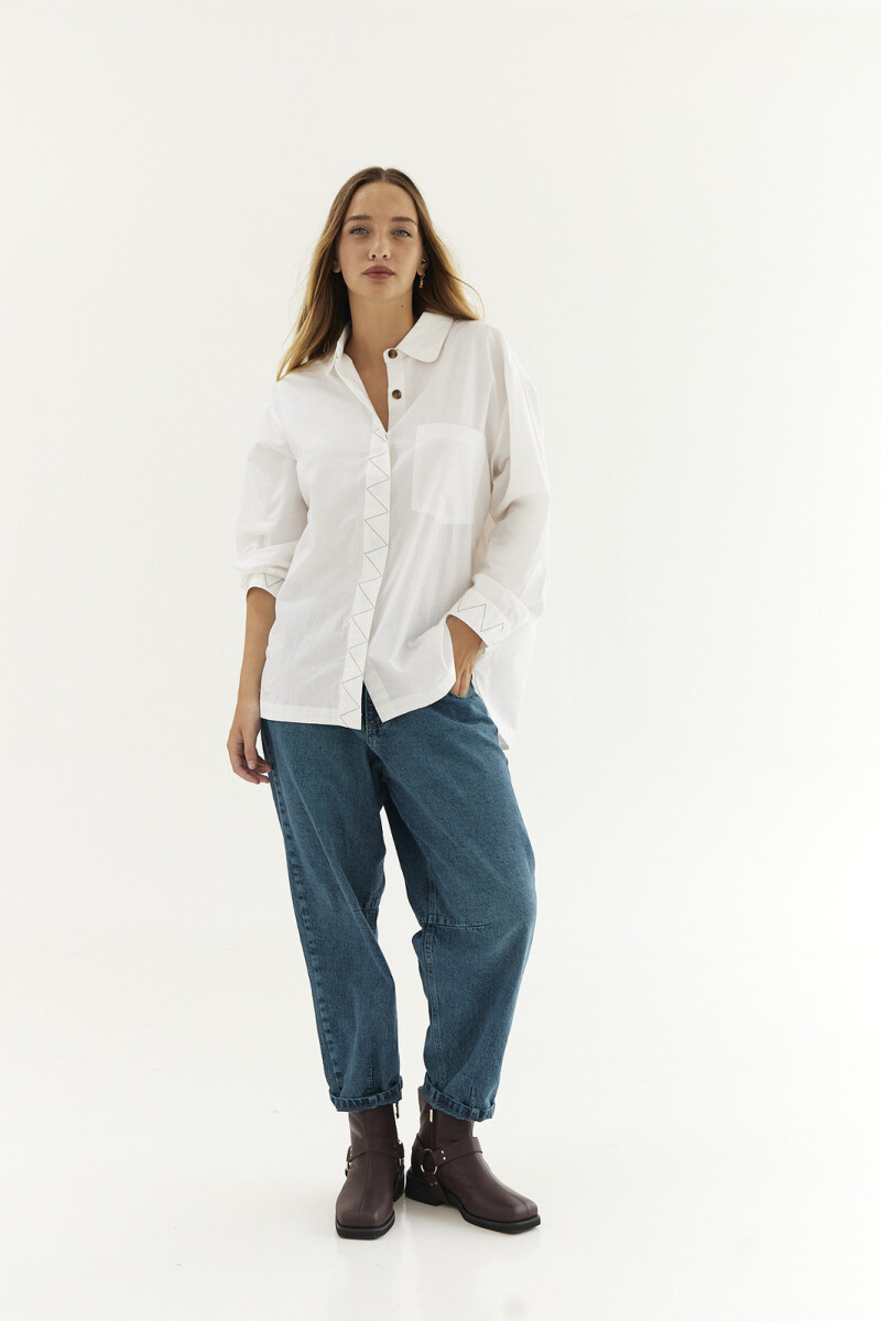 Camisa Logo Blanco