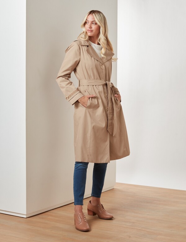 Gabardina Larga - Beige — LA OPERA