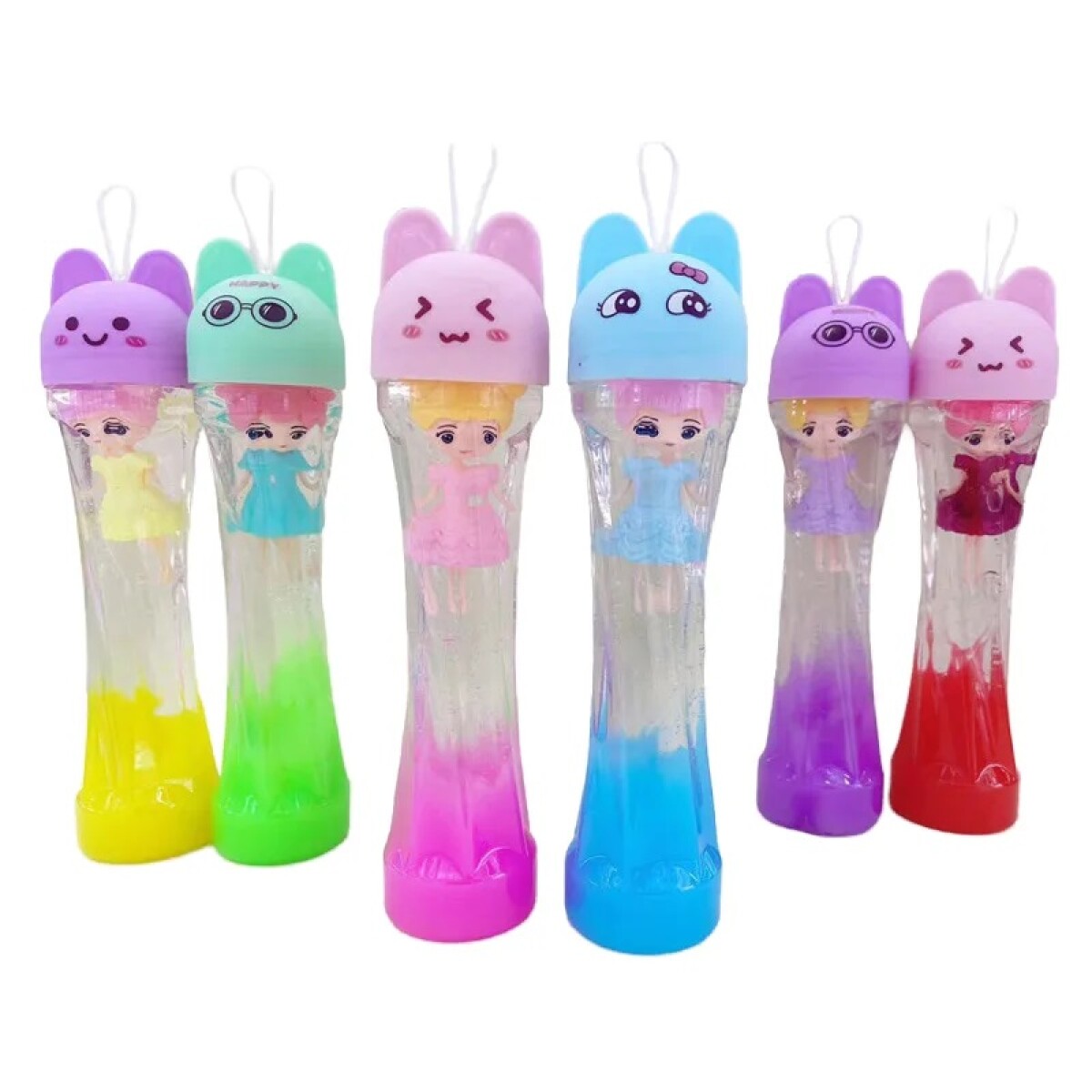 Slime en Tubo Gato con Muñeca 