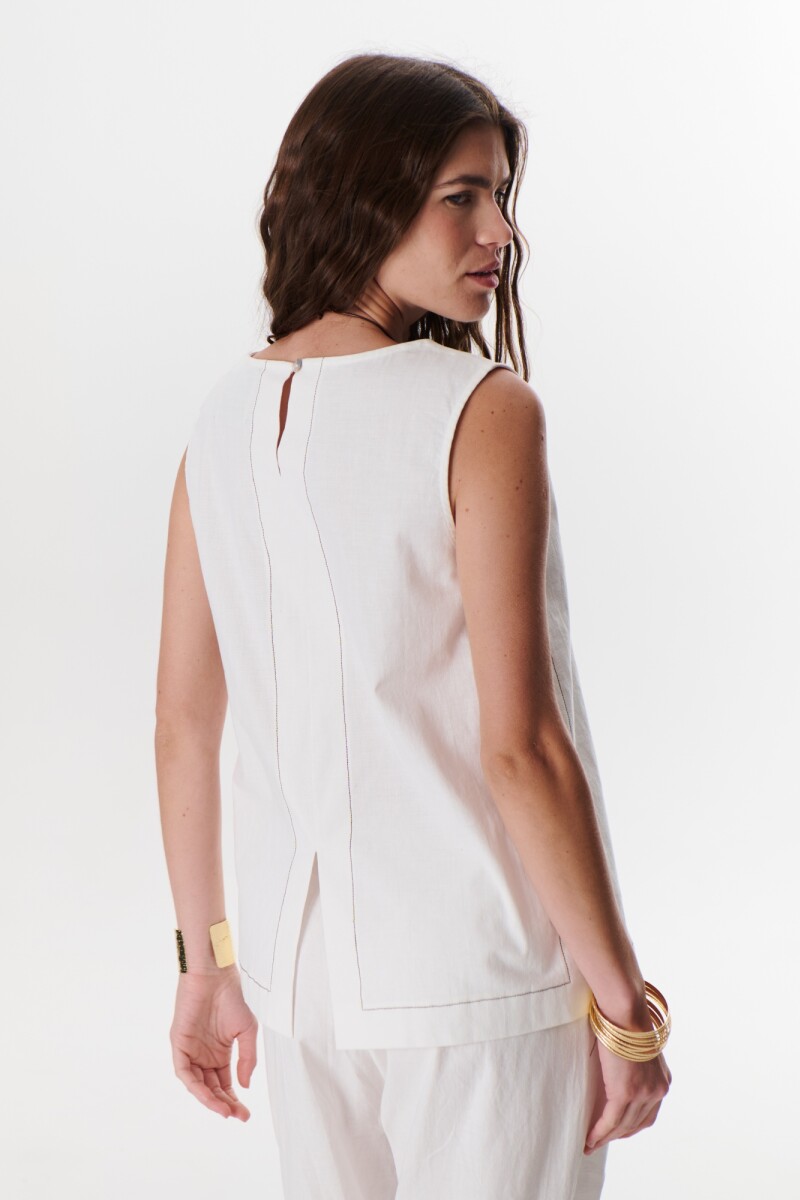 TOP LINO STRECH BLANCO