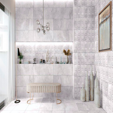 Piso Ceramico 45X45 Esmaltado Y Rectificado GAMAS DE GRIS