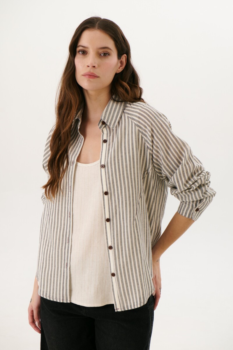 CAMISA BRUNA NEGRO