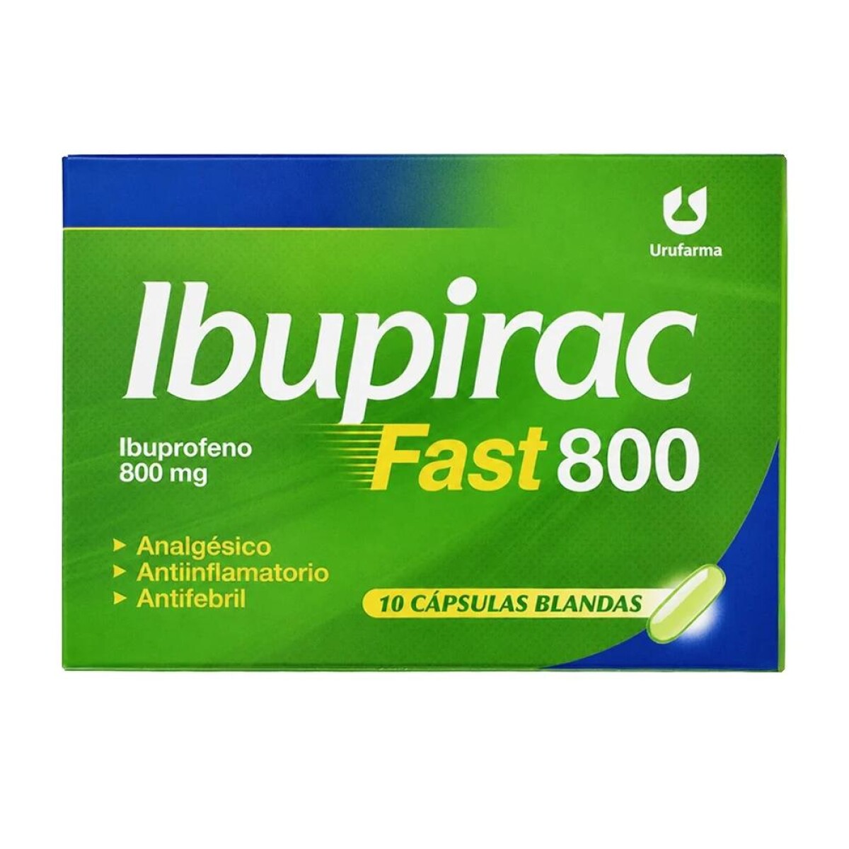 Ibupirac Fast 800 10 Cápsulas Blandas - Urufarma 