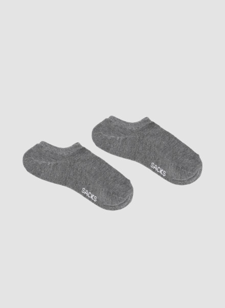 Medias cortas superescotada Gris melange