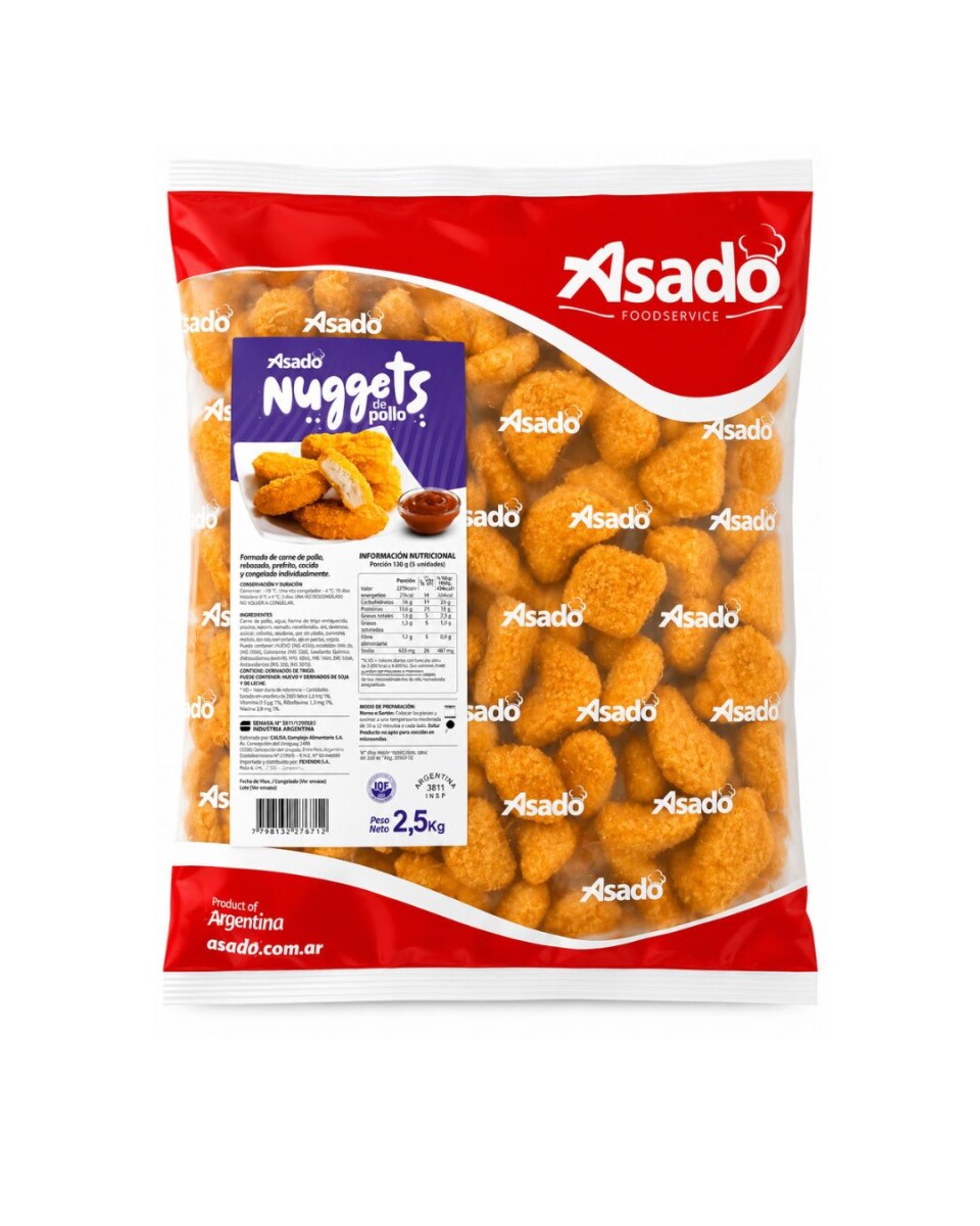 NUGGETS DE POLLO ASADO 2.5KG 