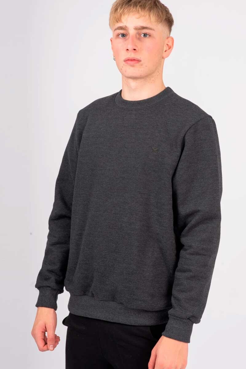 BUZO HERING UNISEX BASICO Gris-oscuro