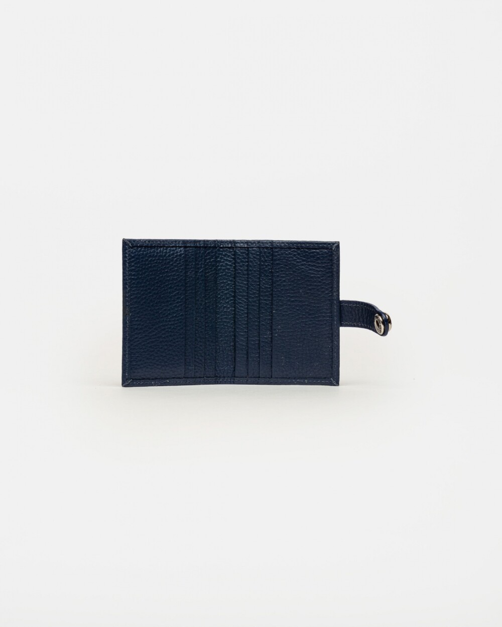 Tarjetero Sand en cuero graneado Marine Blue