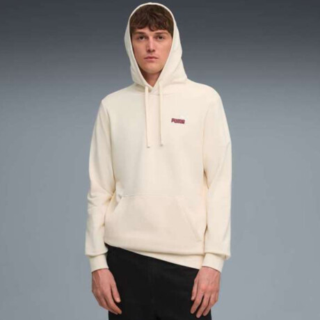 Abrigo Ess 2 Color Small N°1 Logo Hoodie Tr de Hombre Crema