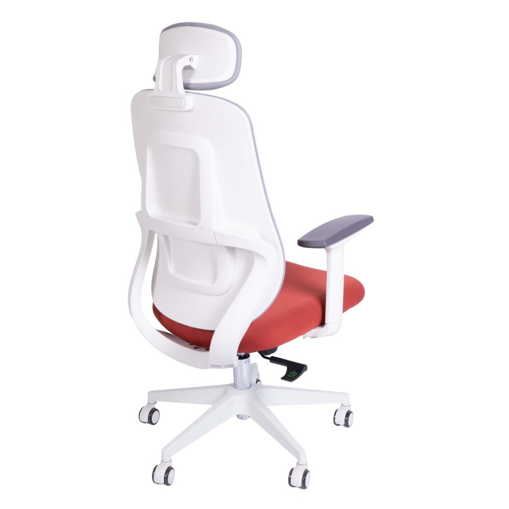 SILLA DE OFICINA MALLA BLANCO DAMASCO