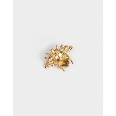 Prendedor Metálico Abeja Dorado