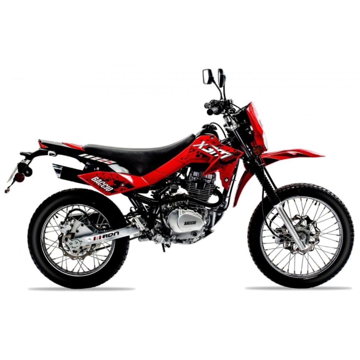 Moto Baccio Enduro X3m Ii - Rojo 