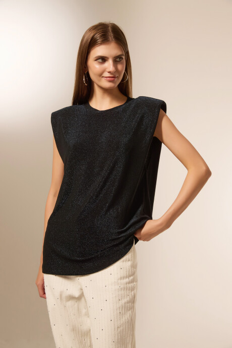 Remera Micaeli Azul Noche