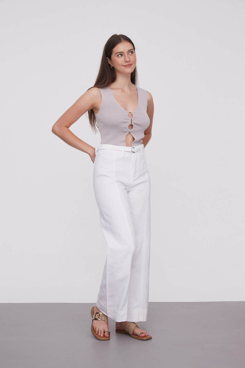 Pantalon Kapeka Marfil / Off White