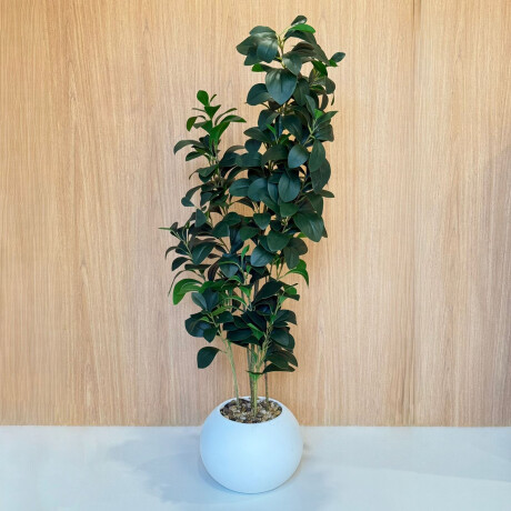 Planta Artificial Con Maceta Ceramica 1.1M Planta Artificial Con Maceta Ceramica 1.1M