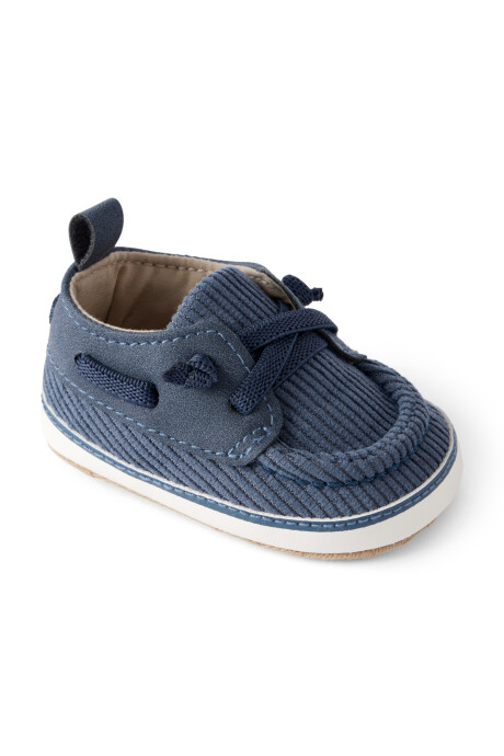 Zapatillas de pana, azules Sin color