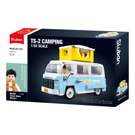 Camioneta Furgoneta De Camping Sluban Model Bricks M38-b1192 Camioneta Furgoneta De Camping Sluban Model Bricks M38-b1192