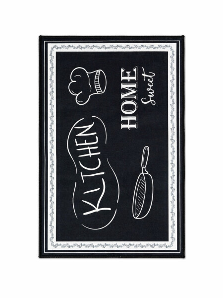 ALFOMBRA SET X 2 NEGRO