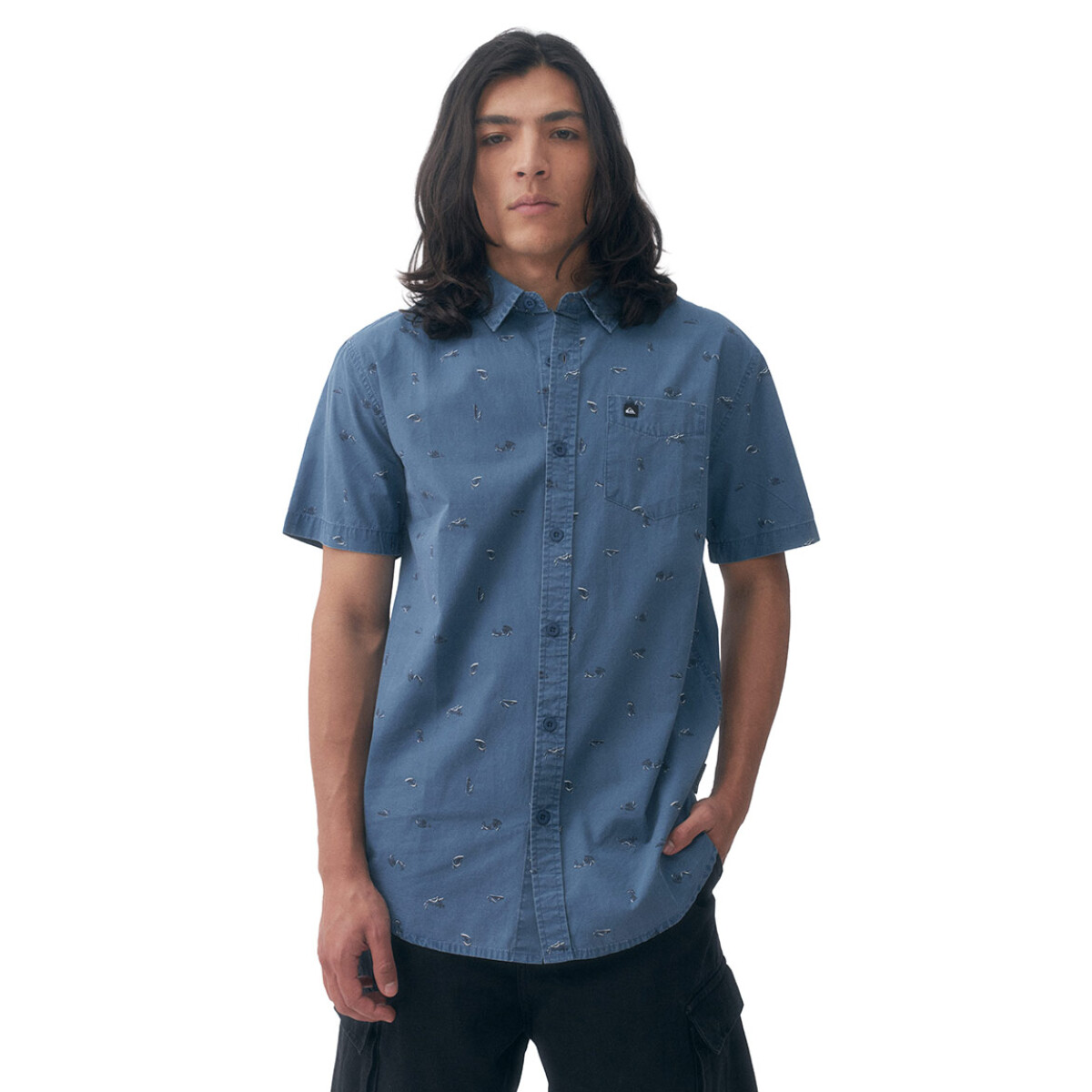 Quiksilver Camisa Estampada y Lavada SPACED OUT Hombre - Multicolor 