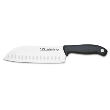 Cuchillo Santoku Estriado Caja Pvc Evo 3Clavele 18Cm