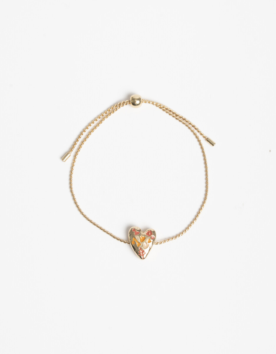 Pulsera Flexible Dije Corazón 