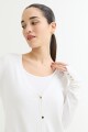 Cardigan básico BLANCO