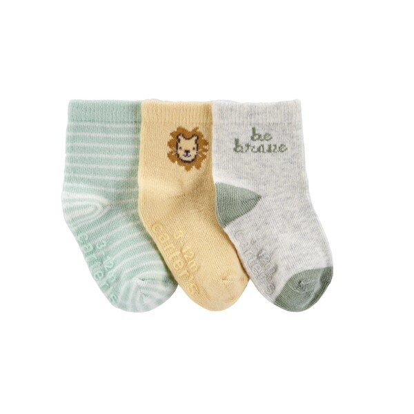 set X3 medias Carters Verde Leon Mostaza 0a3 m set X3 medias Carters Verde Leon Mostaza 0a3 m