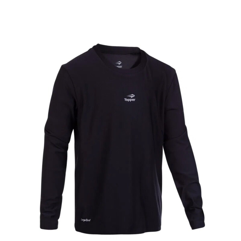 Remera Infantil Topper M/Larga Jrs Negro