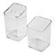 Set de baño, porta cepillo y organizador de mesada TRANSPARENTE