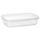 Pote hermético rectangular 820 ml TRANSPARENTE