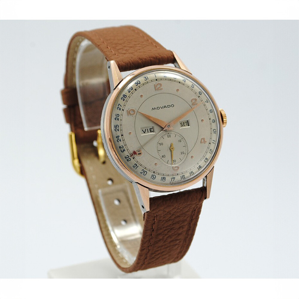 Movado Triple Calendario 14836 Calibre 470 Enchapado En Oro Y Acero Inoxidable 36 Mm Movado Triple Calendario 14836 Calibre 470 Enchapado En Oro Y Acero Inoxidable 36 Mm