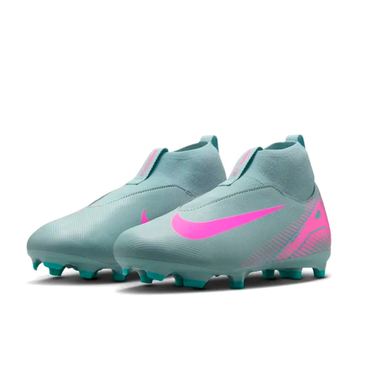 Championes Nike Futbol ZOOM SUPERFLY 10 de Niños - FQ8304-301 - Celeste-rosado 