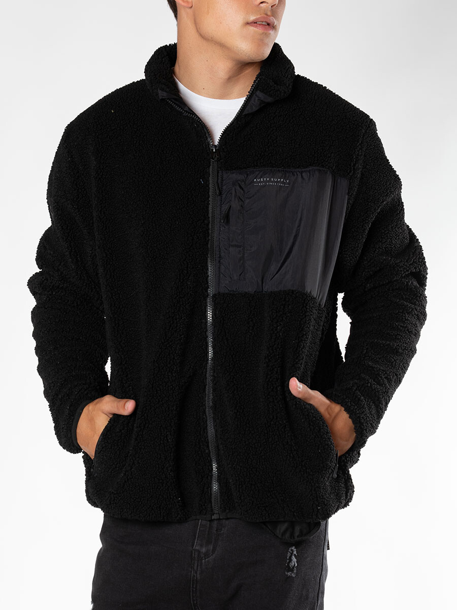 CAMPERA RIZO RUSTY - Negro 