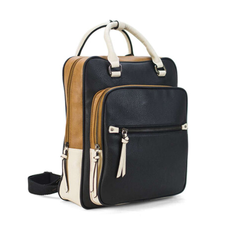 Mochila Caracas Negro Suela Y Arena