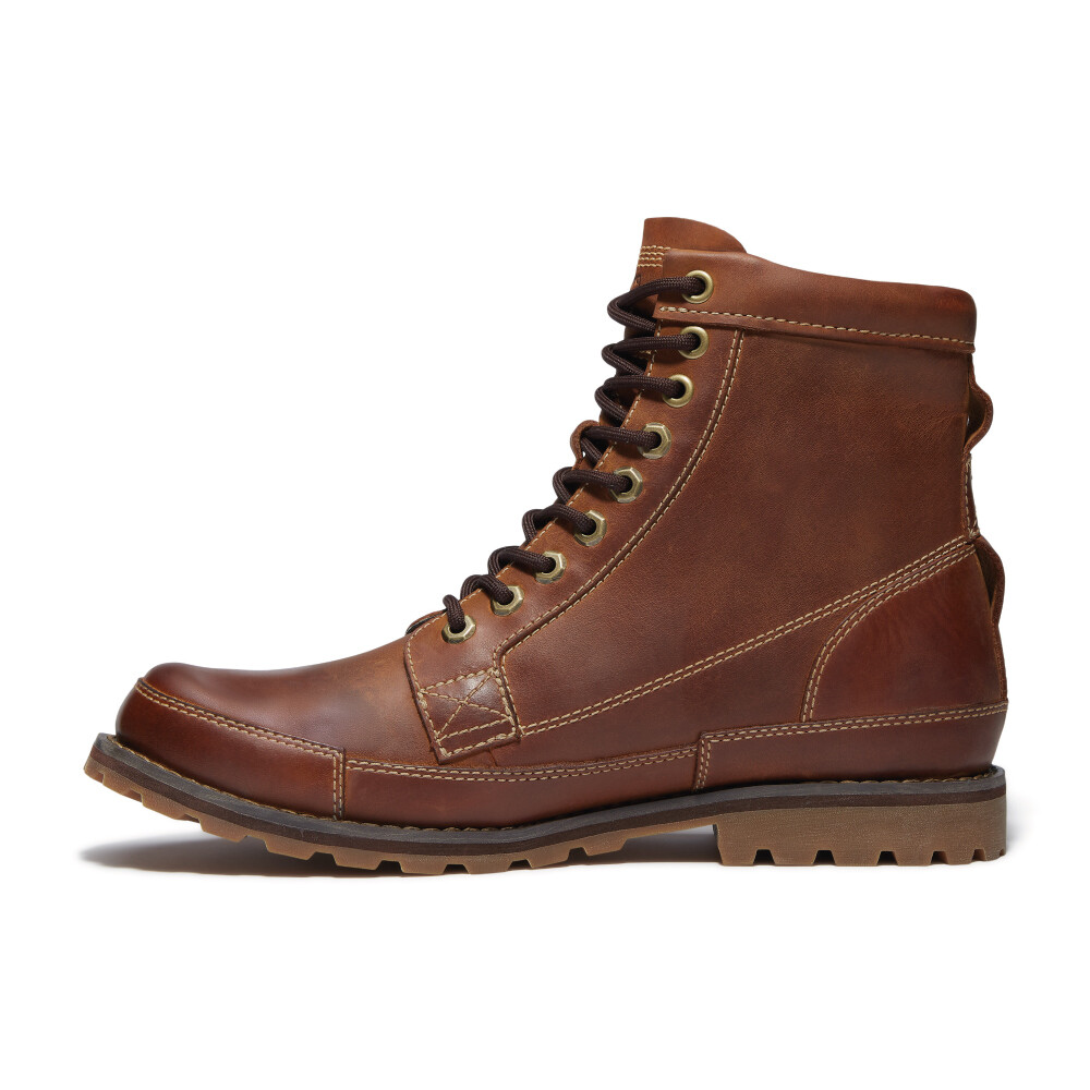 Botas Mid Lace Up Hombre Brown