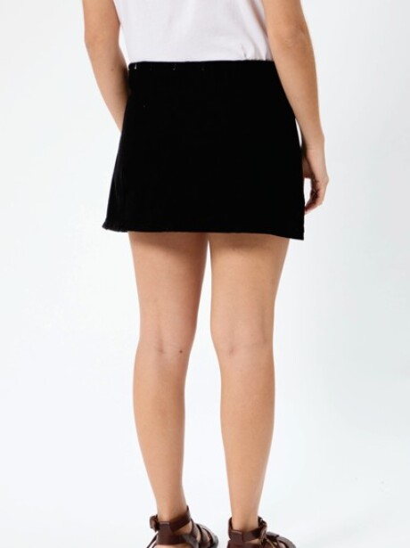 SHORT POLLERA BASE JEAN NEGRO