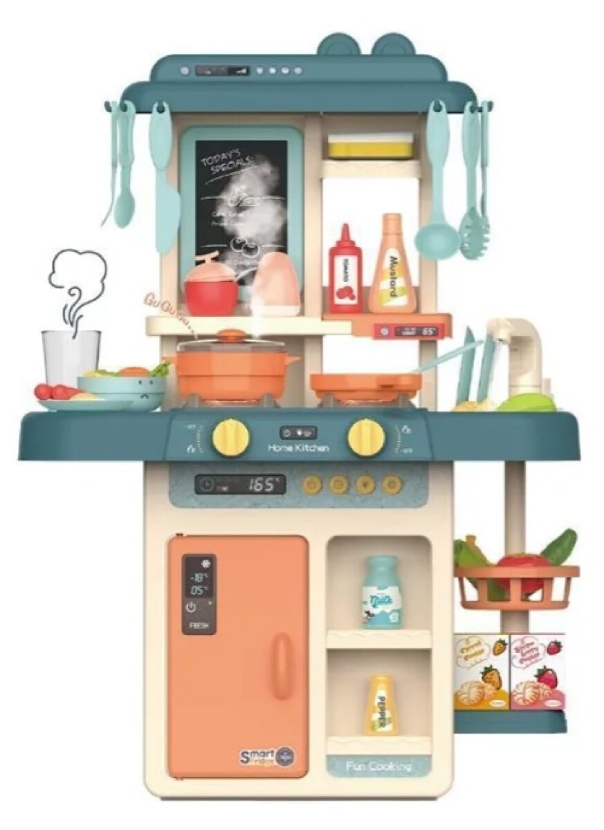 Cocina De Juguete Home Kitchen 2 En 1 Sonido Y Accesorios - Multicolor 