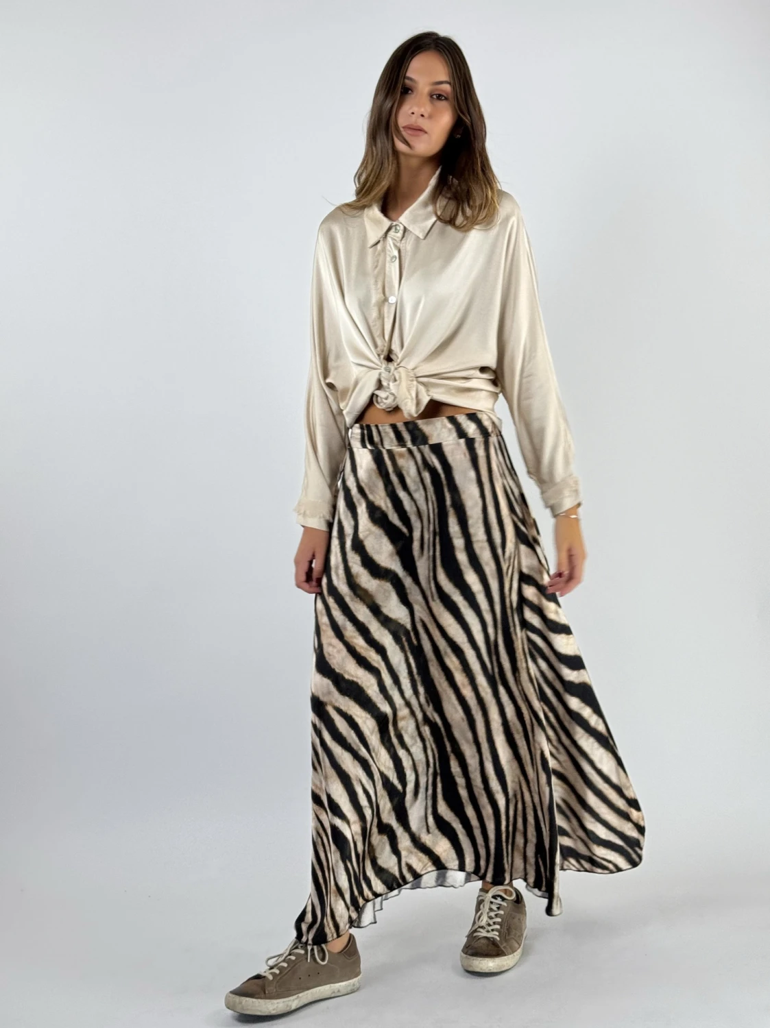 POLLERA QUEEN beige s/m
