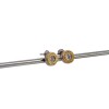 Caravanas bulgari - plata 925 con doublé en oro - zirconia - CA8458 conpiedra