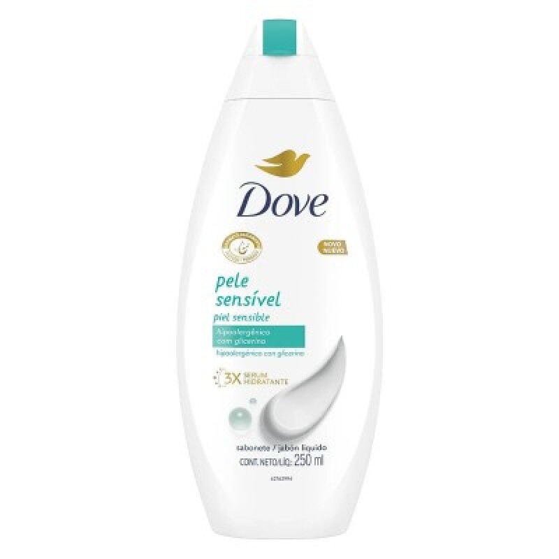 DOVE GEL/JABON DE DUCHA PIEL SENSIBLE 250 ML DOVE GEL/JABON DE DUCHA PIEL SENSIBLE 250 ML