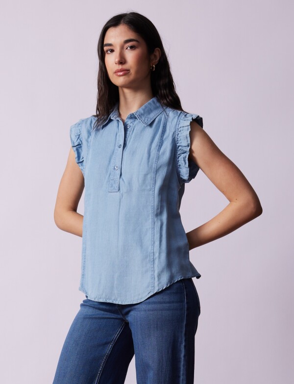 Blusa Lyocell JEAN CLARO