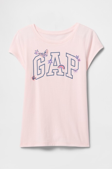 Remera Logo Gap Niña Cherry Blossom