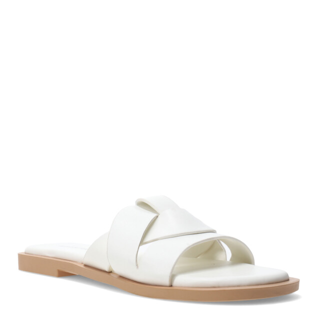 Sandalia de Mujer Miss Carol NOXI chata estilo flat Blanco