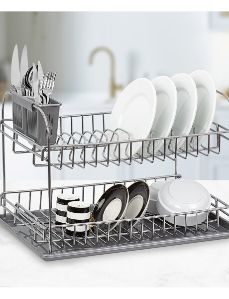 ESCURRIDOR DOBLE C/BANDEJA 47.5x31x31CM CROMADO ESCURRIDOR DOBLE C/BANDEJA 47.5x31x31CM CROMADO