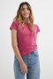 Remera básica cuello redondo FUCSIA