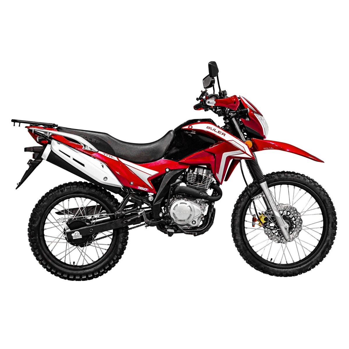 Motocicleta Buler Trail TRL 150cc - Rayos - Rojo 