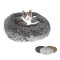 Cama Moises Felpa Suave Perros Gatos 50cm Pequeño Mediano Color gris