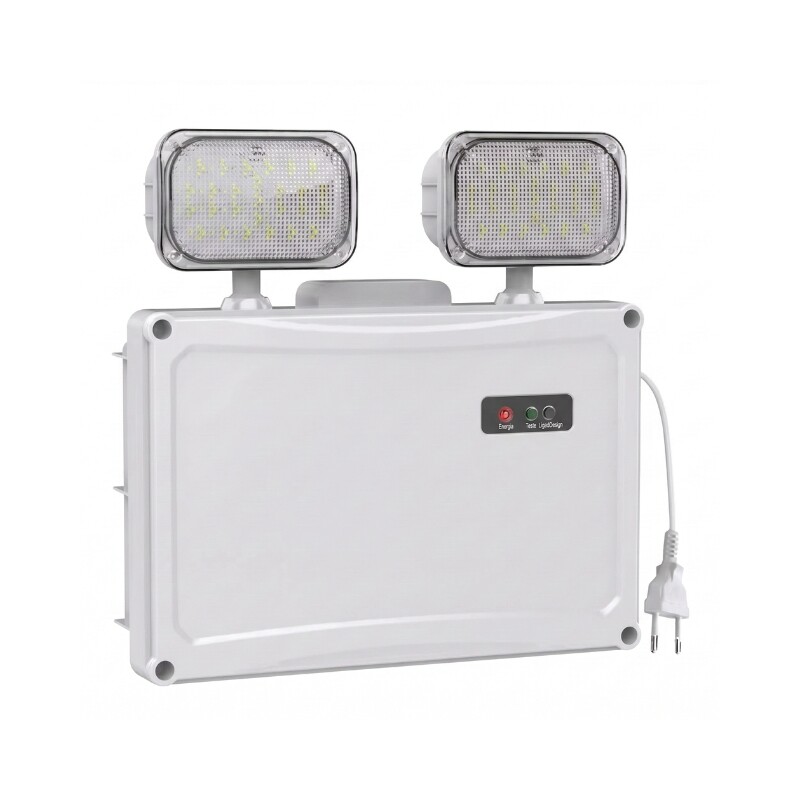 LUMINARIA DE EMERGENCIA DE 2 FOCOS - IP65 Luminaria De Emergencia De 2 Focos
