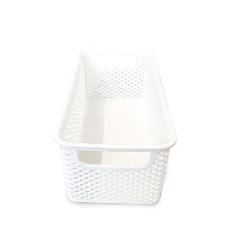 CANASTO ORGANIZADOR LINEA BLANCO 26 CM CANASTO ORGANIZADOR LINEA BLANCO 26 CM